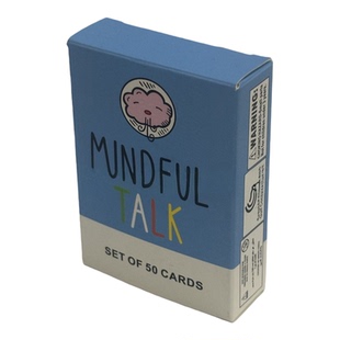 Mindful Talk Cards儿童英文对话益智桌游卡牌头脑风暴互动游戏卡