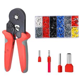 VE管型端子插压线帽接头针型冷压接线压线钳套装铜鼻子电线套盒装