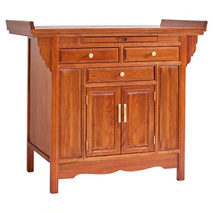 老榆木供桌家用农村现代供香火桌中堂神位桌实木神台客厅上供香桌