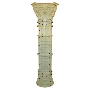 【带槽圆柱】罗马柱模具圆柱阳台水泥小柱子模型别墅大门圆形柱造