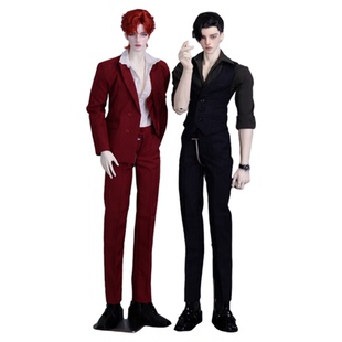 现货 BJD娃衣 75叔西装套装 秋款马甲西裤外套制服ID75 三万院长