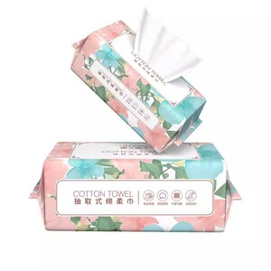 一次性洗脸巾棉柔巾女珍珠纹洗面擦脸美容纯卸妆巾干湿两用洁面巾