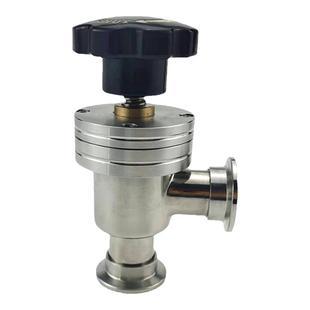 KF高真空手动挡板阀角阀QDJ气动GDQ16快装25法兰40卡箍50管件阀门