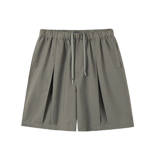 WHIMNOTION 25SS超轻量化尼龙66对褶五分运动短裤夏防水速干凉感