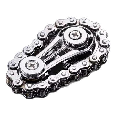 链条齿轮edc解压玩具不锈钢手指尖陀螺机械手玩把件成人无聊神器