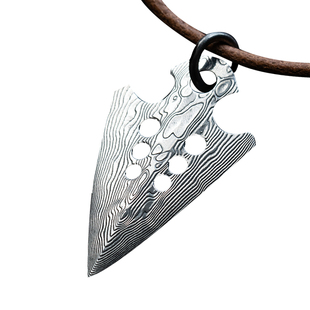 大马士革箭头多功能工具edc吊坠 维京箭簇户外求生应急生存老铁匠