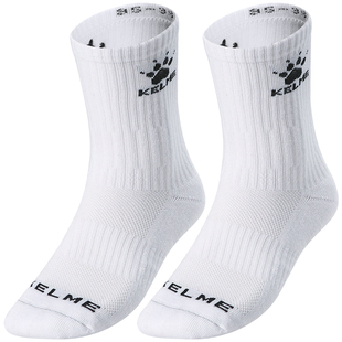 卡尔美袜子毛巾底秋冬季长筒运动袜男中筒短袜球袜女跑步高筒棉袜