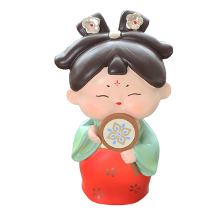 创意唐仕女摆件古风人物汉服娃娃手办西安文创纪念品国风伴手礼物