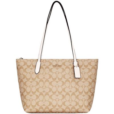 蔻驰新款女士zip24托特包city33