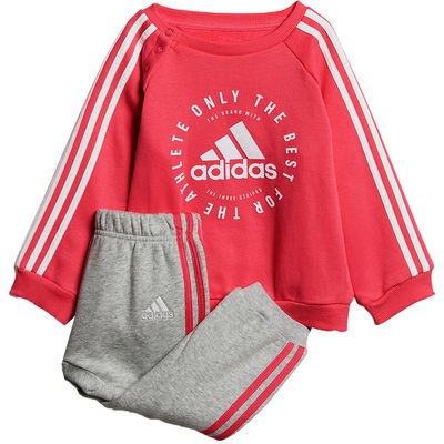 Adidas/阿迪达斯正品当季新款女婴童I 3S JOGG FL长袖套服DV1284