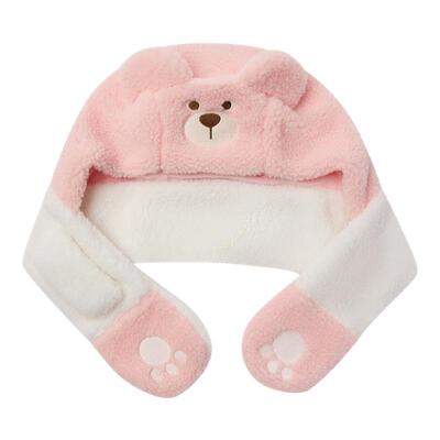 PawinPaw卡通小熊童装冬季男女宝宝帽子可爱