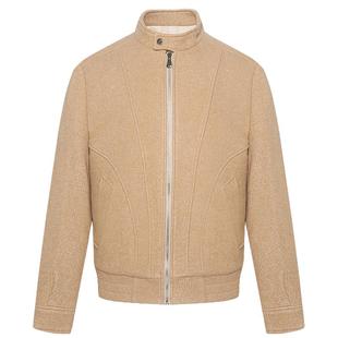 【含绵羊毛】利郎官方毛呢大衣短款男士2025冬季休闲男装夹克外套