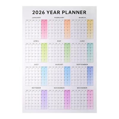 2026全年简约日程计划表挂历