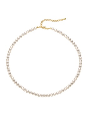 施家极细小米粒珍珠项链