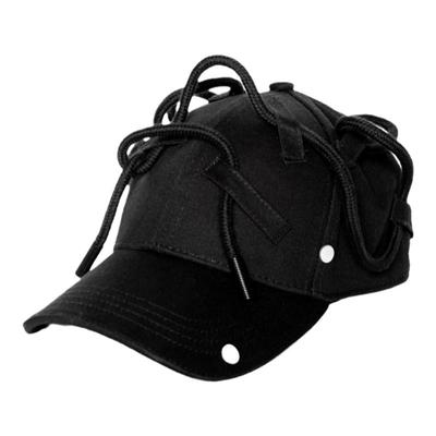 绑带鸭舌帽INSIDEOUT小众黑色