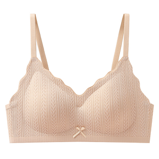 古今少女内衣女小胸聚拢无钢圈甜美蕾丝透气无痕收副乳承托文胸罩