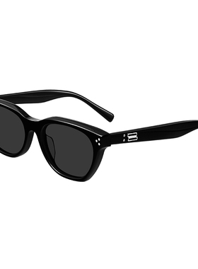 复古黑框窄框墨镜女2025款防晒防紫外线高级感欧美辣妹太阳镜猫眼