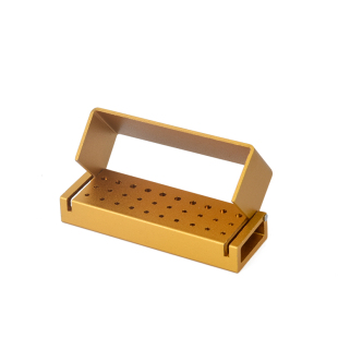 30孔开放式高低速车针架 牙科车针消毒盒 两用消毒盒 可高温