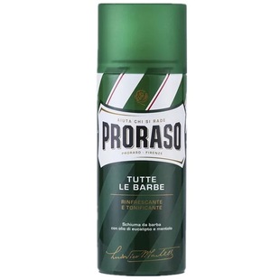 意大利Proraso帕拉索清爽型桉树油薄荷剃须刮胡泡沫便携100ML