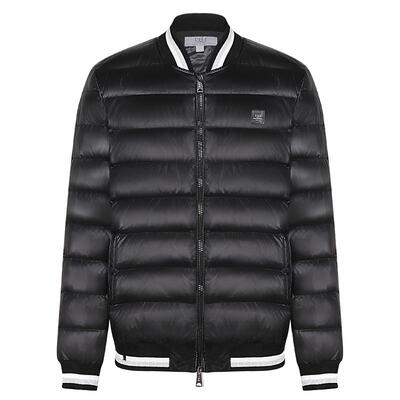 HW棒球领通勤短款亮面羽绒服