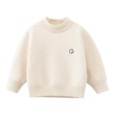 齐齐熊宝宝抗静电起球半高领毛衣