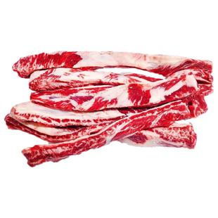 安格斯谷饲雪花牛肋条烧鸟烤肉牛肉新鲜食材进口牛腩冷冻生鲜商用