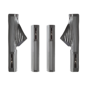 适用奥迪A6L/A4L/Q5L门槛保护条内饰迎宾踏板装饰改装汽车用品