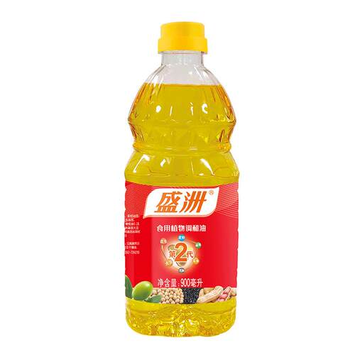 盛洲食用油 二代食用调和油900ml 食用植物油家用油粮油批发小瓶
