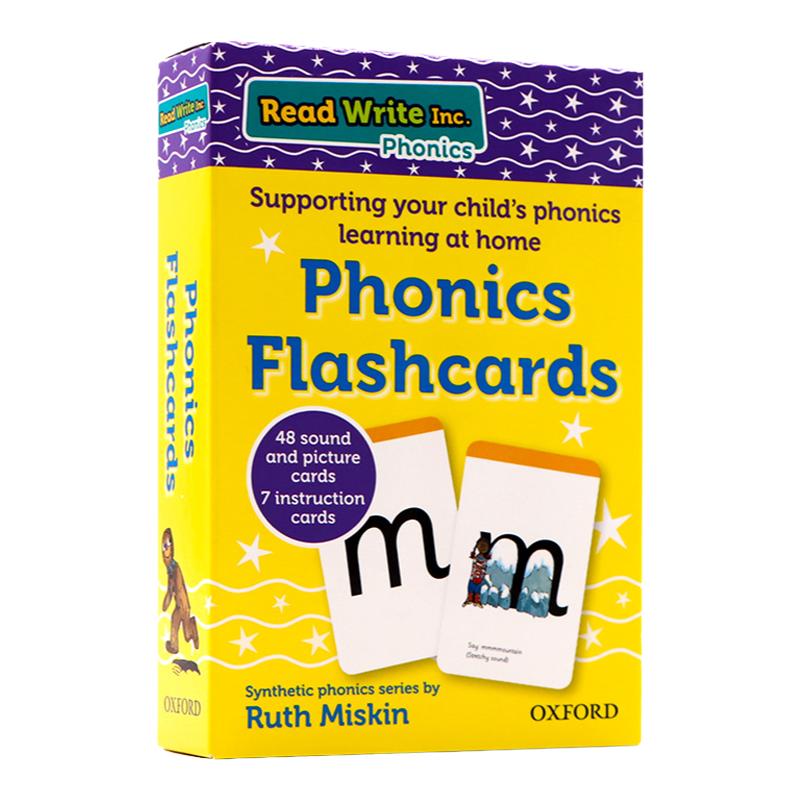 现货牛津自然拼读闪卡字母学习英文原版Read Write Inc. Home: Phonics Flashcards 3-6岁儿童英语早教启蒙26字母高效英语配套字卡