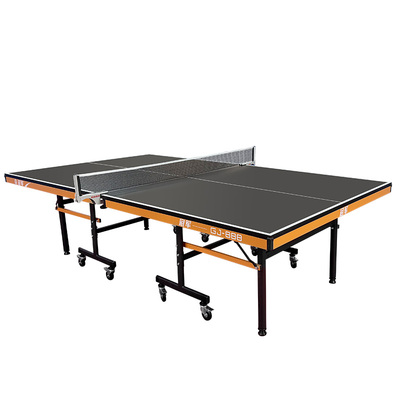 双鱼冠军GJ-888乒乓球桌25MM面板大赛比赛专业用黑色室内乒乓球台