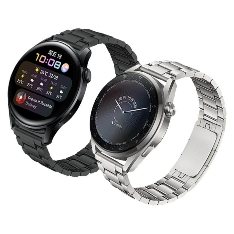 适用华为GT6手表带6pro运动gt5pro金属腕表带watch5官方同款GT4钛合金属watch4pro不锈钢buds男款3高级2春夏