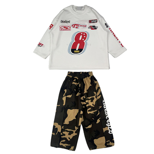 迪克家嘻哈童装潮牌街舞女孩套装儿童潮服炸街hiphop街舞服装男童