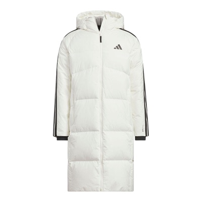 adidas阿迪达斯男子长款羽绒服运动休闲保暖连帽羽绒外套KC2497