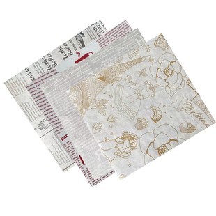 网红汉堡盒垫纸防油纸烘焙油纸蛋糕吸油纸烤盘油纸托盘垫纸垫盘纸