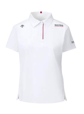 DESCENTE迪桑特女士TRICOT凉感UPF100+防晒亲肤短袖POLO衫新品