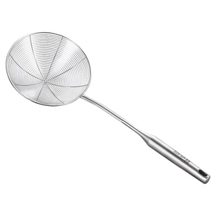 304不锈钢漏勺家用厨房食品级捞饺子捞勺罩篱笊篱一体成型大漏勺