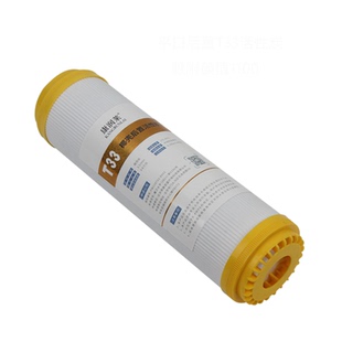 10寸平口大T33后置活性炭滤芯优质椰壳颗粒碳苹果机第五级口感芯