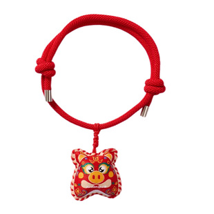 马年新年春节元宵十二生肖织绣手绳款手工diy儿童制作材料幼儿园