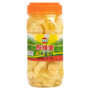 万绿宝子姜片泡菜嫩仔姜泡姜嫩坛泡900g瓶装河源泡姜嫩姜泡椒特产