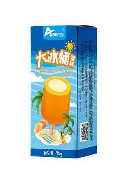 奥雪大冰桶两吃白桃冰淇淋5支