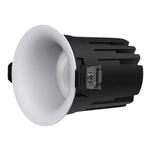 无边框筒灯可可蛋奶春雨乳胶漆同色嵌入式防眩射灯中古奶油风75mm