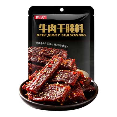 韩小欠牛肉干腌料五香麻辣味40g