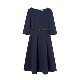 谭飞时装【塞纳河畔连衣裙】女装新款春季气质时尚高级长袖连衣裙