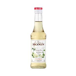 莫林MONIN糖浆接骨木花风味糖浆250ml*1瓶装奶茶原料调酒调味咖啡