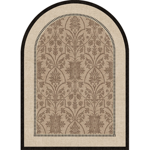 入户门地垫美式复古中古风防滑耐脏法式免洗脚垫进门口玄关地毯