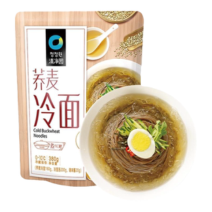 清净园荞麦冷面380g韩式冷面朝鲜延边凉面非油炸方便面荞麦面速食