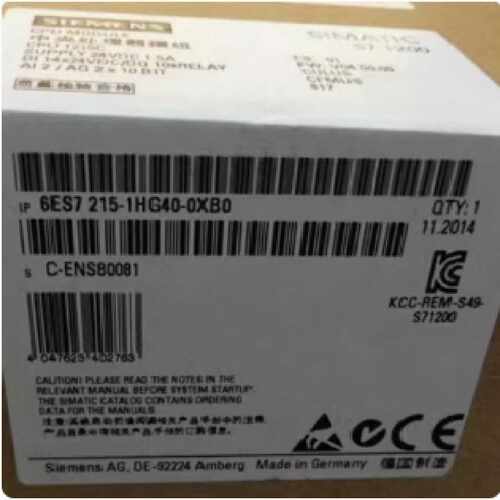 议价西门子6ES72151HG400XB01215CCPU模块6ES7215-1HG40-0XB0现货