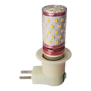 LED插电螺口黄光灯泡卧室小夜灯氛围暖黄装饰金黄气氛拍照补光灯