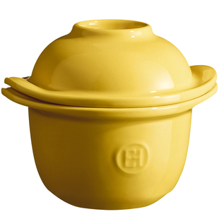 法国Emile Henry 陶瓷双耳烤碗蒸蛋碗带盖烤箱专用炖蛋盅烘焙家用