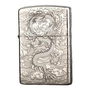 佐罗902S白铜加厚盔甲煤油打火机男士个性定制精雕刻图系列礼物